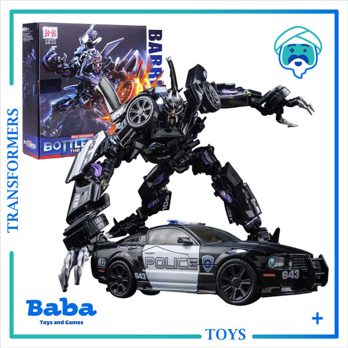 [Ori] Mainan Robot Transformers Deformation Toy Bmb Ls-02 Barricade Terbatas