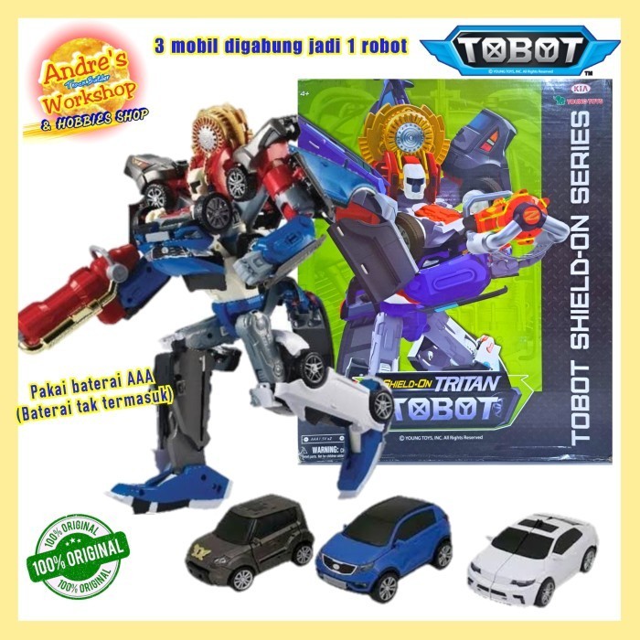 ✅Baru Tobot Shield On Tritan Original Robot Besar Transformable Terbatas
