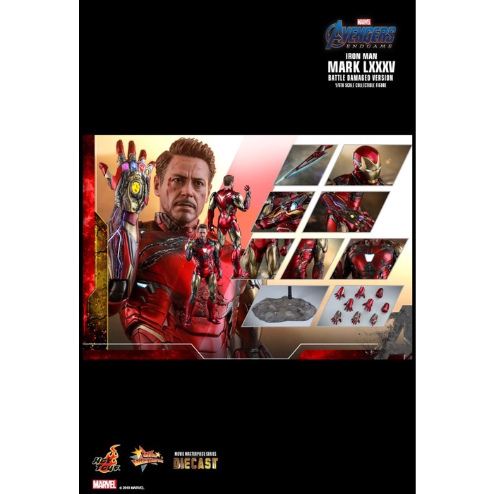 [Original] Hot Toys Iron Man Mark 85 Battle Damaged/Ironman Mark Lxxxv Berkualitas