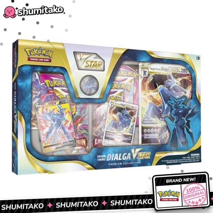 ✅Baru Pokemon Origin Forme Dialga Vstar Premium Collection Box Diskon