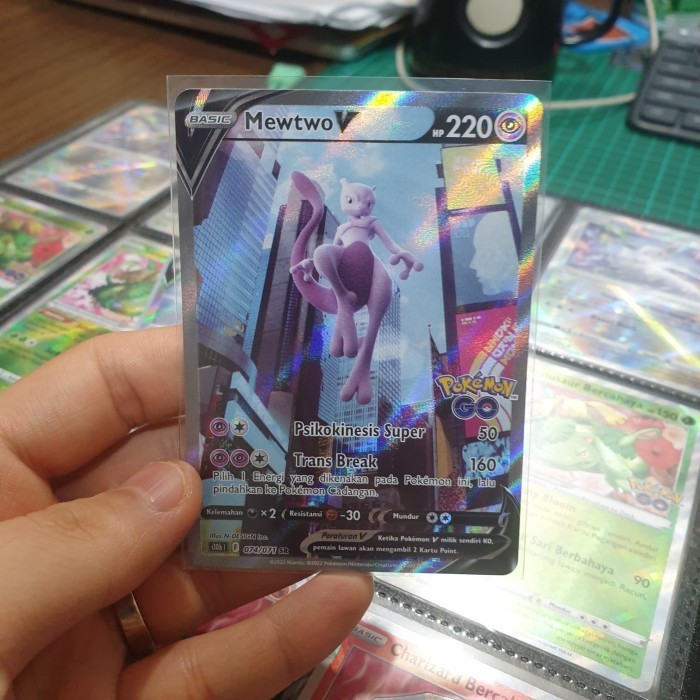 ✅Baru Ckartu Pokemon Indonesia - Pokemon Go S10B - Mewtwo V Aa Terbaru