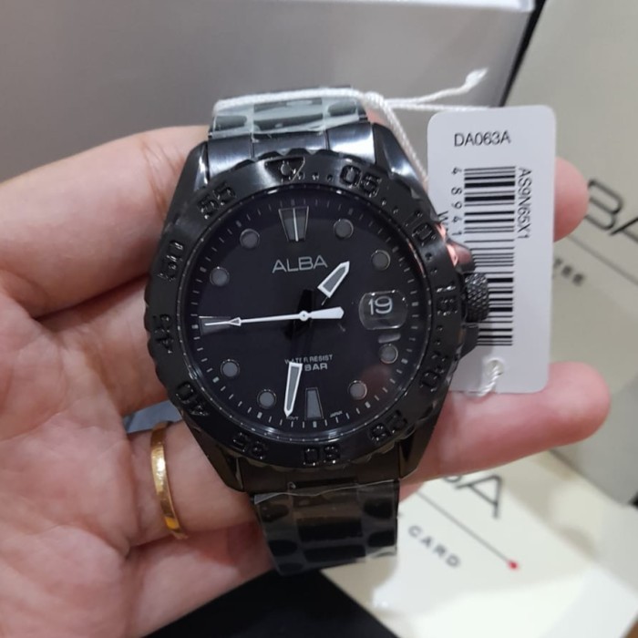 ✅New Jam Tangan Pria Alba As9N65 As9N65X1 Black Original Ori Berkualitas