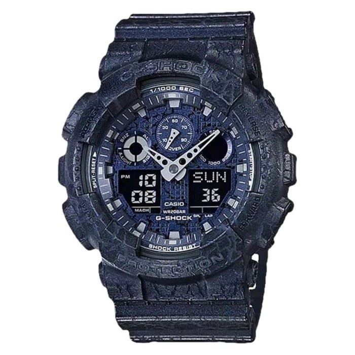 ✅New Casio G-Shock Ga-100Cg-2Adr - Jam Tangan Pria - Biru Terbaru