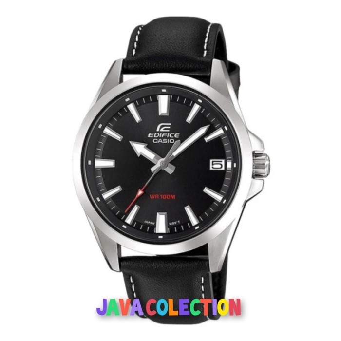 ✅New Jam Tangan Pria Casio Edifice Efv-100L-1Avudf Strap Leather Berkualitas