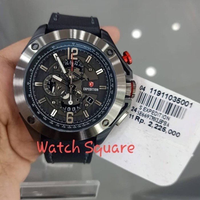 ✅Ori Jam Tangan Pria Expedition Original Chronograph E6679 Black Grey Limited