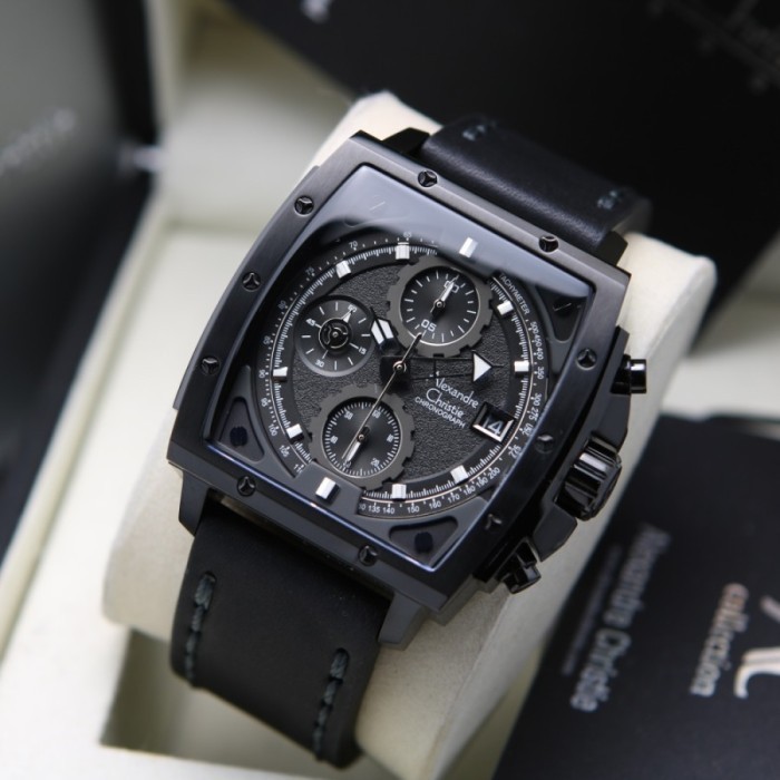 ✅New Alexandre Christie Ac 6376 Mc Men All Black Terbatas