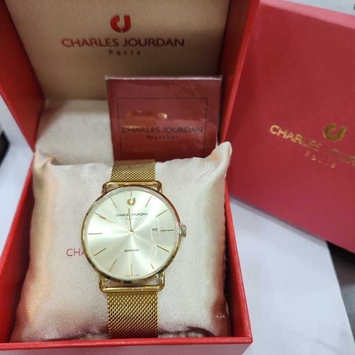 ✅New Jam Tangan Pria Charles Jourdan Cj 1002 Cj1002 Original Garansi Terbaru