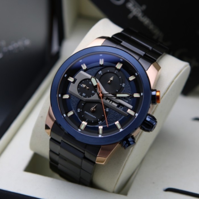 ✅New Alexandre Christie Ac 6559 Rosegold Blue Ac6559 Pria Original Limited