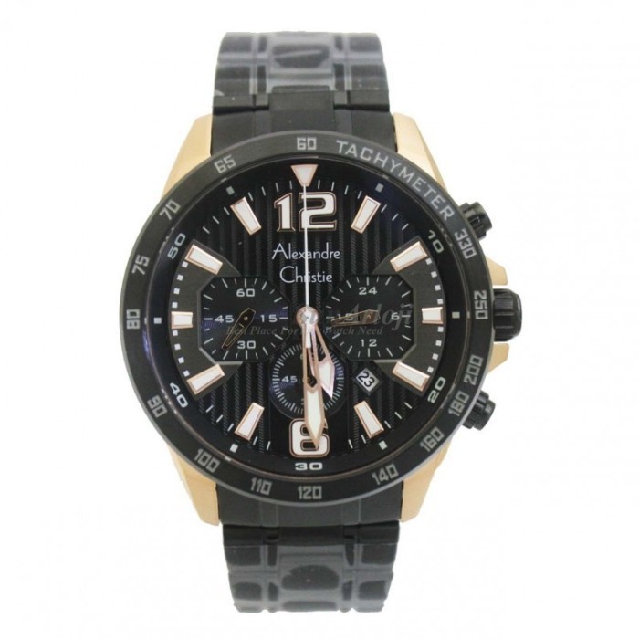 ✅New Alexandre Christie Ac 6444Mc Blk  Blk Gold Terbatas