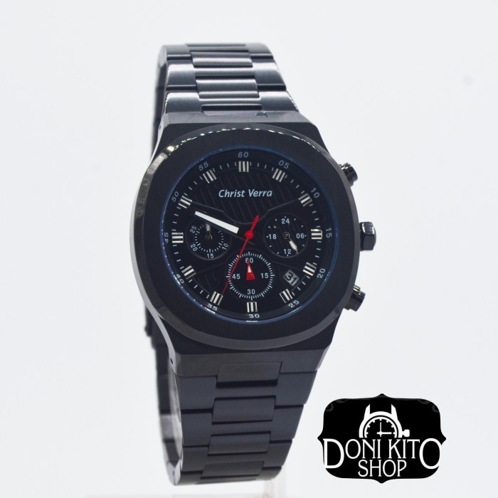 ✅Ori Christ Verra 10458G-16Blk Garansi Resmi - Jam Tangan Pria Original Terbaru