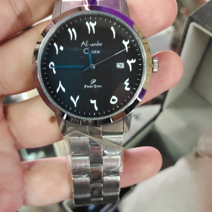 ✅Original Jam Tangan Alexander Christie Arab Ac1007 Hitam Gold Diskon
