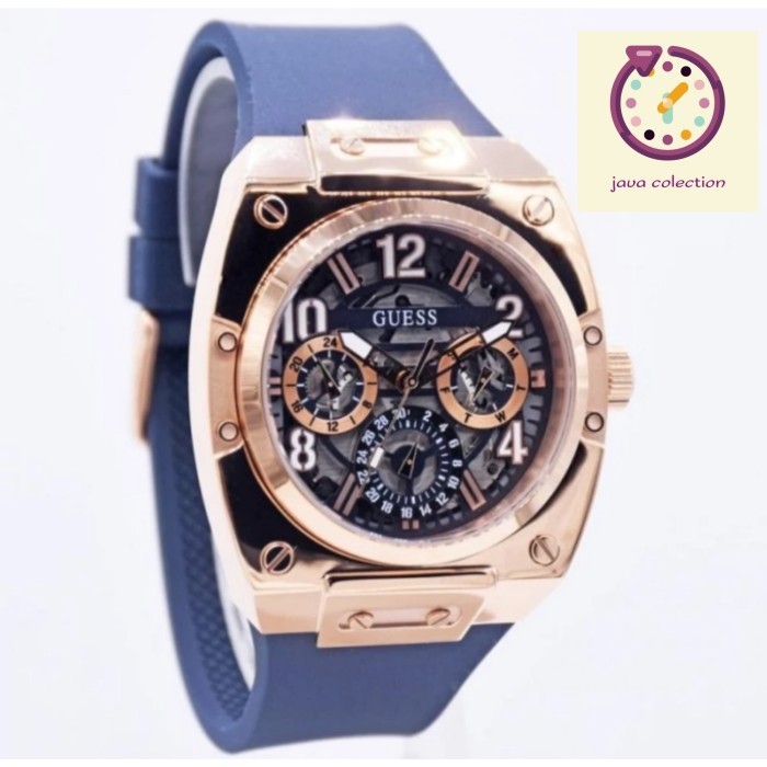 ✅Original Jam Tangan Pria Guess Gw0569G3 Rose Gold Original Limited