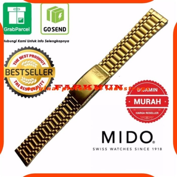 ✅Original Strap Stainless Steel Mido Commander Ocean Star Datoday Band Tali Jam Diskon