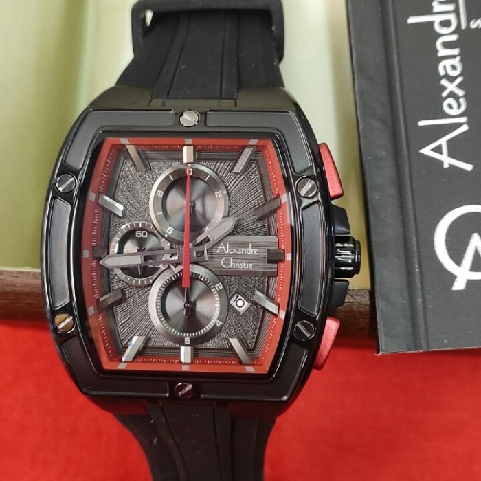 ✅Ready Jam Pria Original Alexandre Christie Acf 6625 Mc Solid Stainless Terbatas