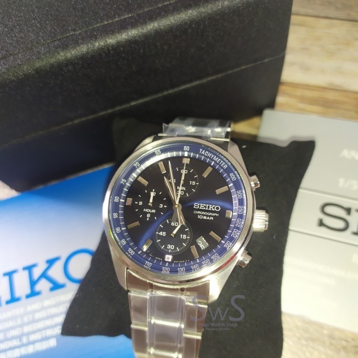 ✅Ready Jam Tangan Pria Seiko Quartz Chronograph Ssb377 Original Ssb377P1 Berkualitas