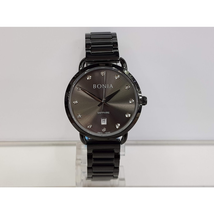 ✅Sale Jam Tangan Wanita Bonia Bnb10495-2737 Sapphire Black Stainless Steel Berkualitas