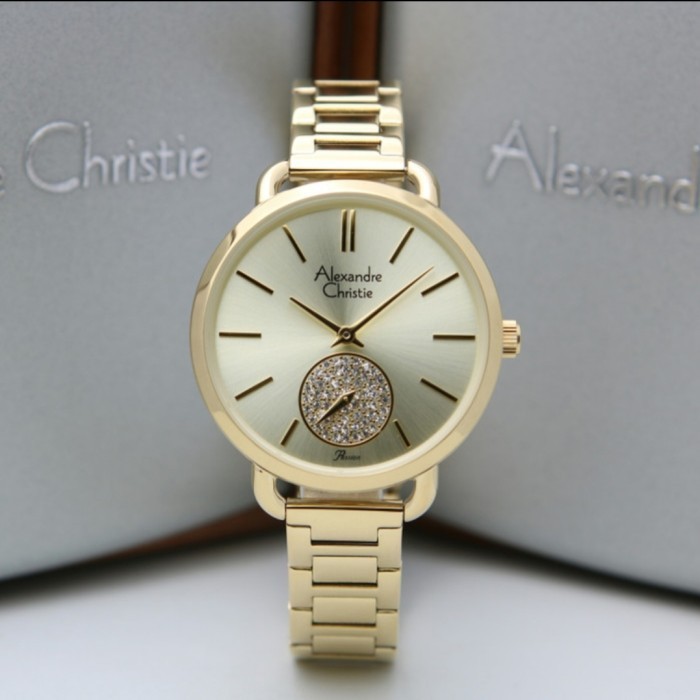 ✅Termurah Alexandre Christie Ac 2907 Gold Ac2907 Wanita Original Limited