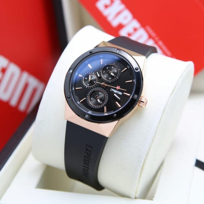 ✅Sale Expedition Wanita E6818 / E 6818 Black Rosegold Original Terbatas