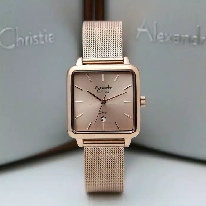 ✅Termurah Jam Tangan Wanita Alexandre Christie Ac 2869 Full Rosegold Limited