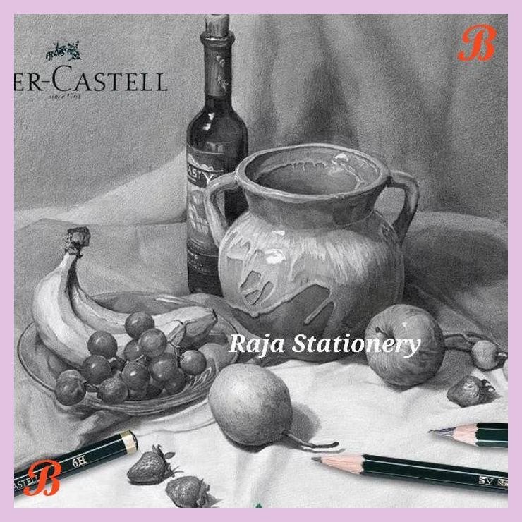 

| KG | PENSIL KAYU FABER CASTELL 2B 9000 UJIAN KOMPUTER PENCIL ORI [12PCS]