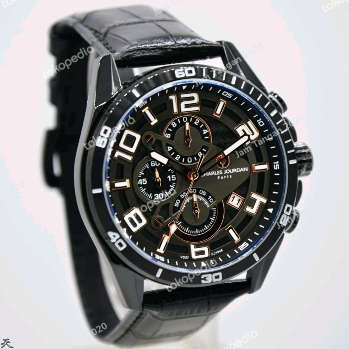 ✅Ori Jam Tangan Pria Original Charles Jourdan Cj1046-1735C Garansi Resmi Terbaru