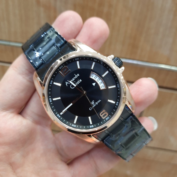 ✅Ori Alexandre Christie Pria Classic Ac 8289 Md Original Black Rosegold Diskon