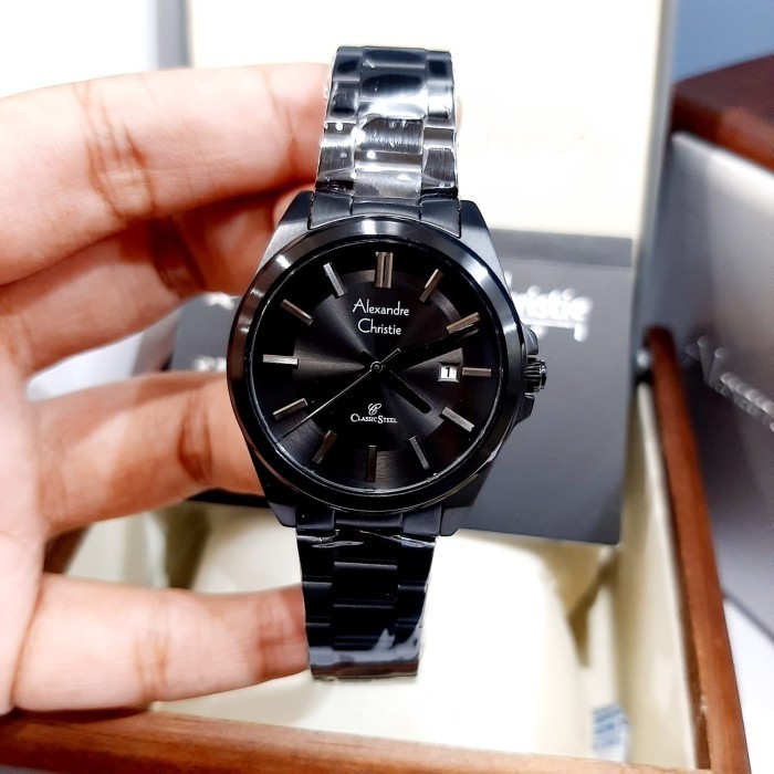 ✨Baru Alexandre Christie Ac8663 / Ac 8663 Black - Jam Tangan Wanita Original Terbatas