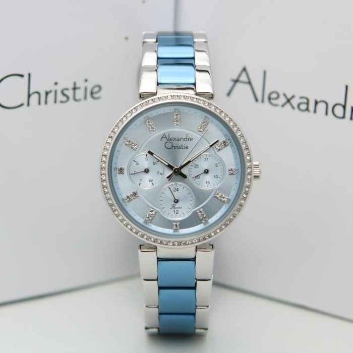 ✨Baru Alexandre Christie Ac2874 / Ac 2874 Silver Blue Original Resmi Terbaru