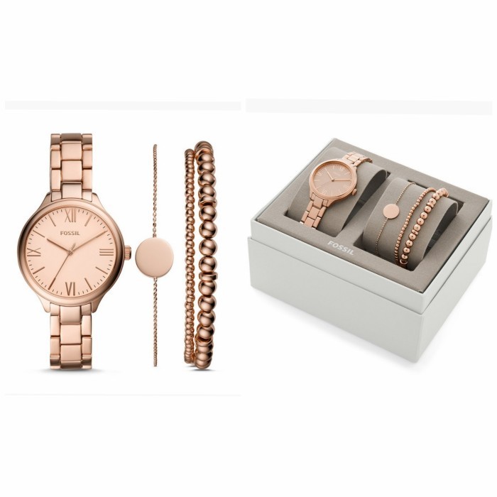 ✨Baru Jam Tangan Wanita Branded Ori Fosil Bq3543Set Limited