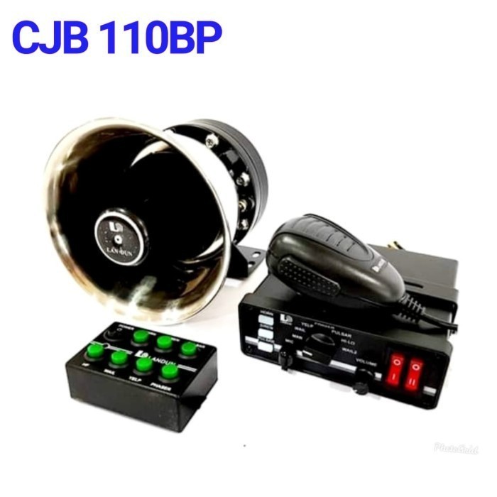 ✨New Ori Paket Sirine Toa Mobil Patwal Landun Cjb110Bp 110W Sett Diskon