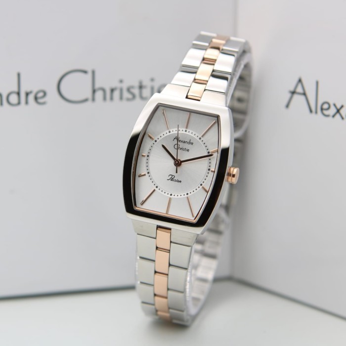 ✨Baru Alexandre Christie Wanita Ac2895 / Ac 2895 Silver Rosegold Original Berkualitas