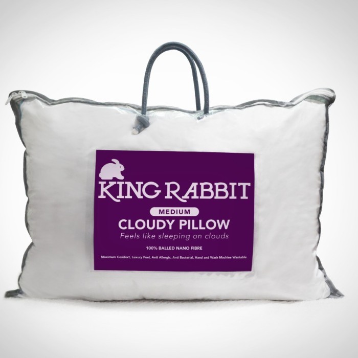 King Rabbit Cloudy Pillow Soft (Free Tas)