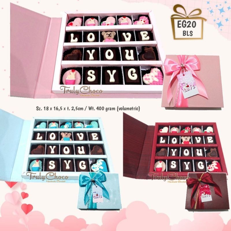 

Kado Valentine 2024 coklat trulychoco G20 BLS EG20 BLS