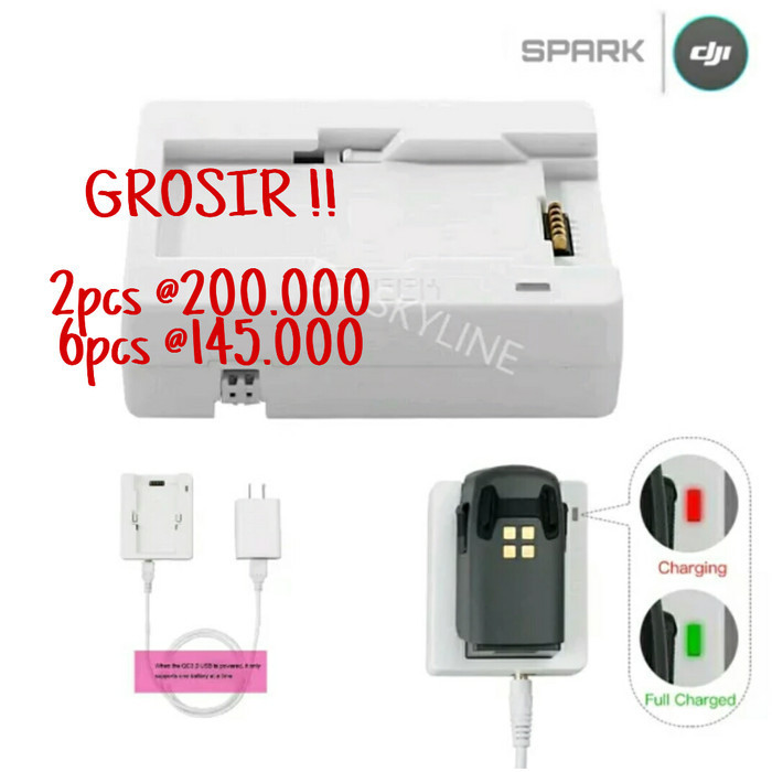 READY DJI Spark Charger Charging Baterai Battery Batrai Batre Batery