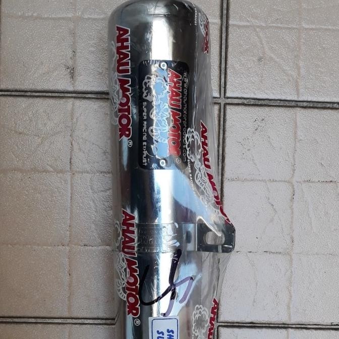 knalpot ahau motor chamber chrome bebek supra, grand , jupiter z, vega