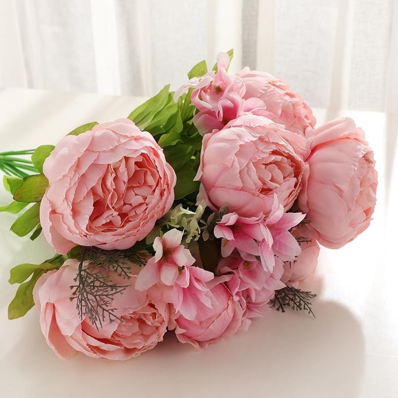 Promo Akhir Tahun Bunga Peony Besar Mix Hydrangea Mix Chrysan Artificial Flower Promo