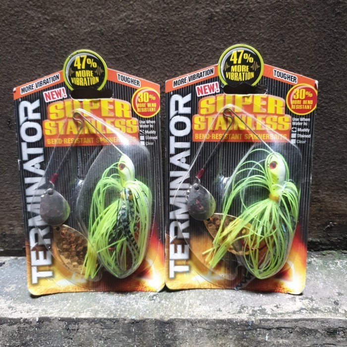 Bagus Spinner Bait Terminator Original Muddy Water Hemat