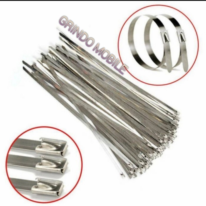 

Promo Kabel Ties Stainless Steel 4,6X100Mm Isi 50 Pcs/Pack