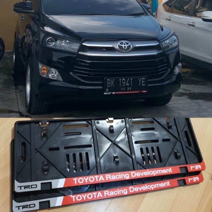 dudukan plat nomor mobil Innova TRD