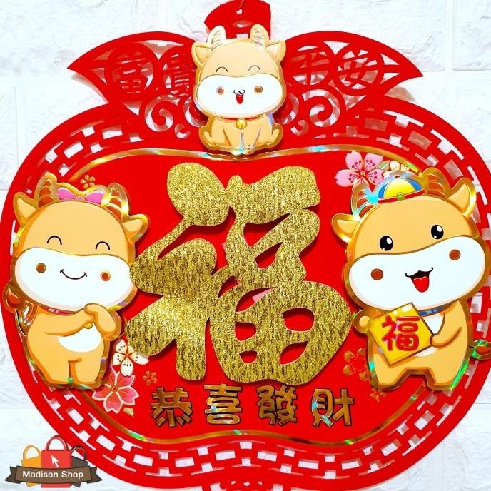 

Terlaris Jy030 Gantungan Imlek Kerbau Emas Apel Pingan Jimat Hoki Keselamatan Berkualitas