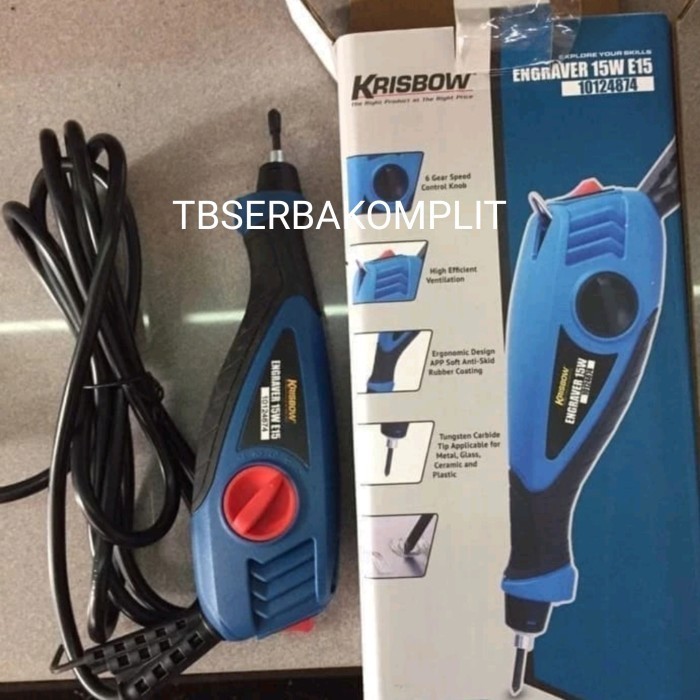 

[Baru] Krisbow Engraver 15W 220V E15 Mesin Ukir Grafir 15 Watt Ori Asli Berkualitas