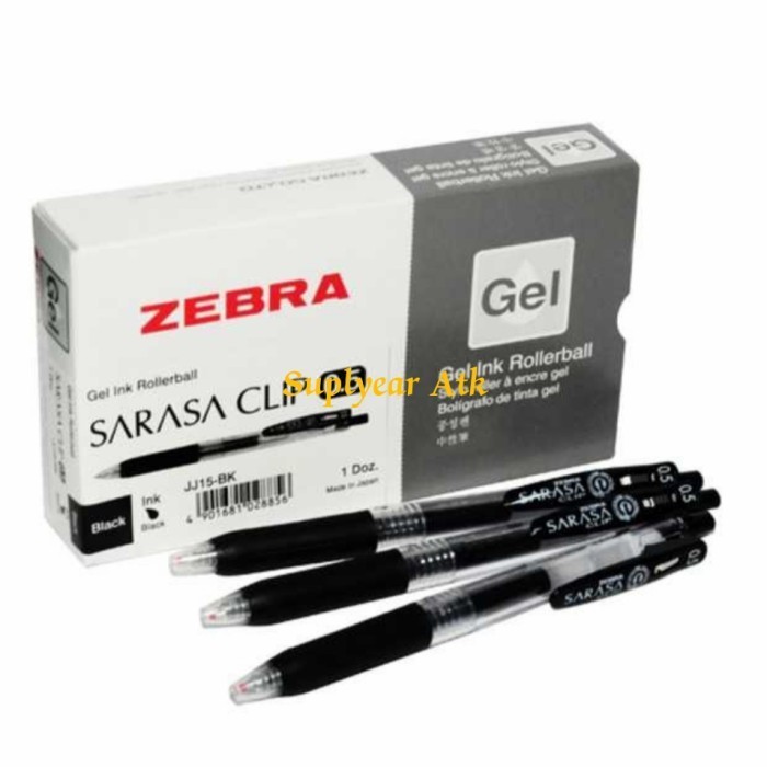 

[Baru] Ballpoint Zebra Sarasa 05 Gell Ink Rollerball Hitam 1Losin Terbatas