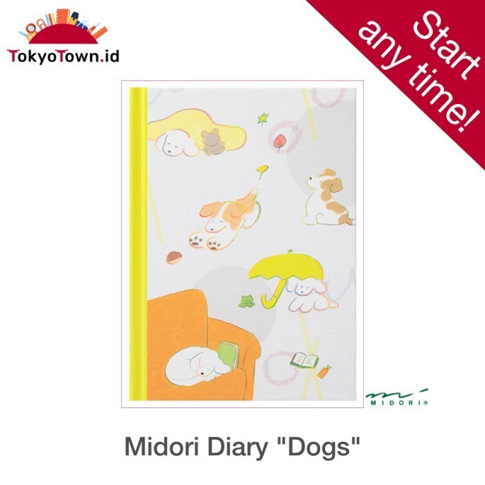 

[Baru] Midori Diary “Dogs” #Notebook Journal Terbaru
