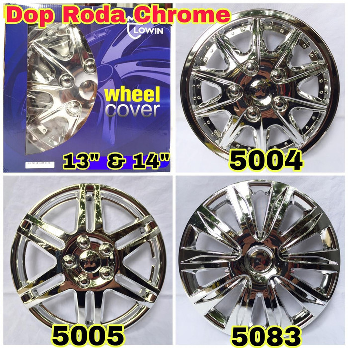 [New Ori] Dop Velg Roda Ring 13 Inc Crom Untuk Mobil Universal Terbatas