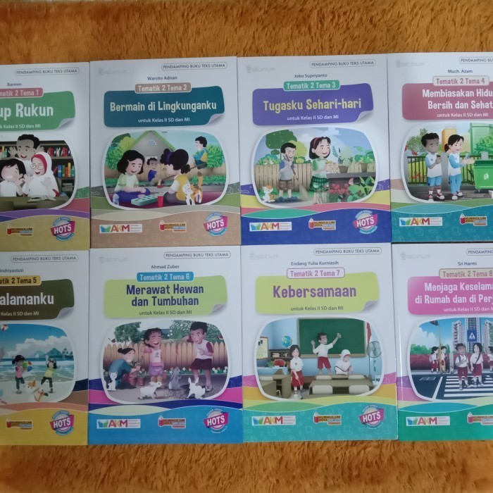 [COD] Paket Buku Tematik Sd/Mi Kelas 2 Tema 1-8 Platinum Tiga Serangkai Akm Terbaru