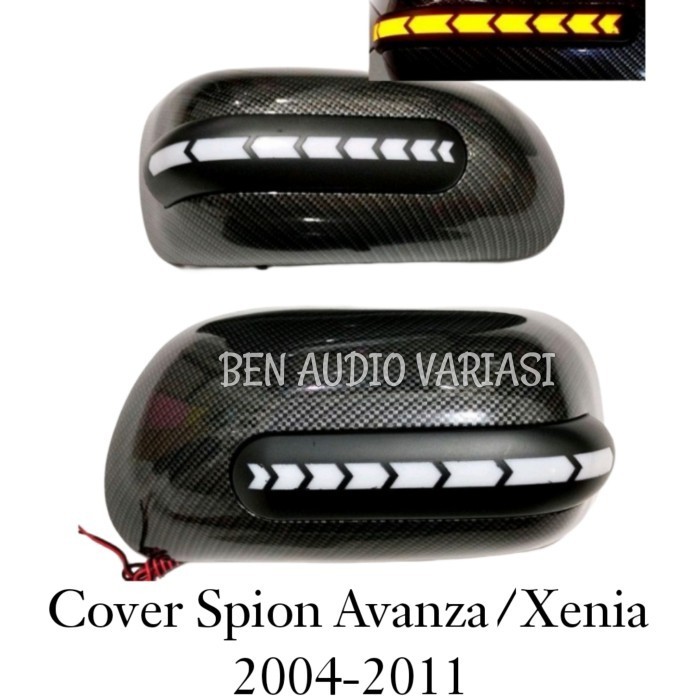[Original] Cover Spion/Mirror Cover Mobil Avanza/Xenia 2004-2011 Carbon Running Terbatas