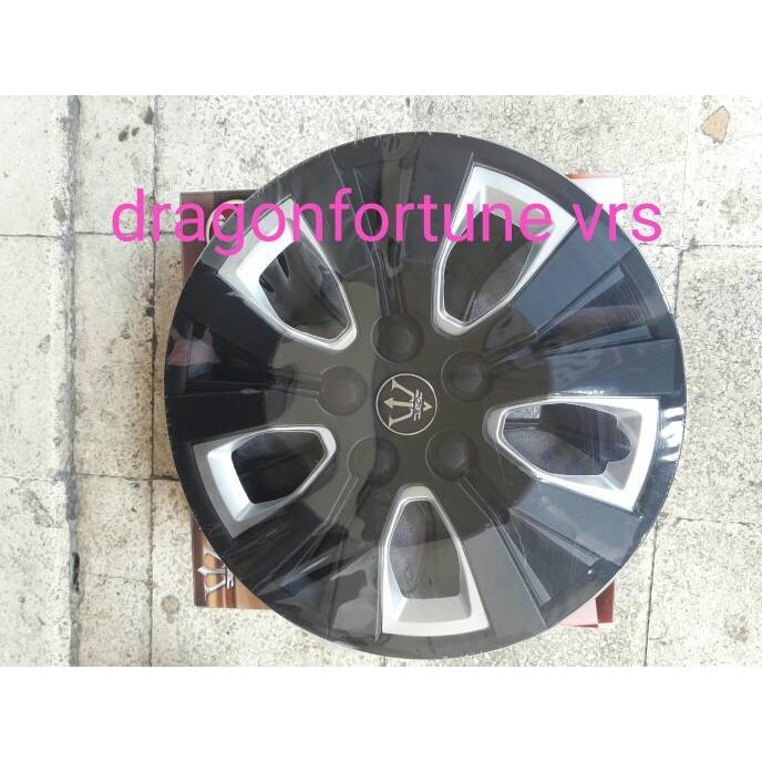 [Ori] Dop Velg Ukuran Ring 14 Hitam Combinasi Silver. Diskon