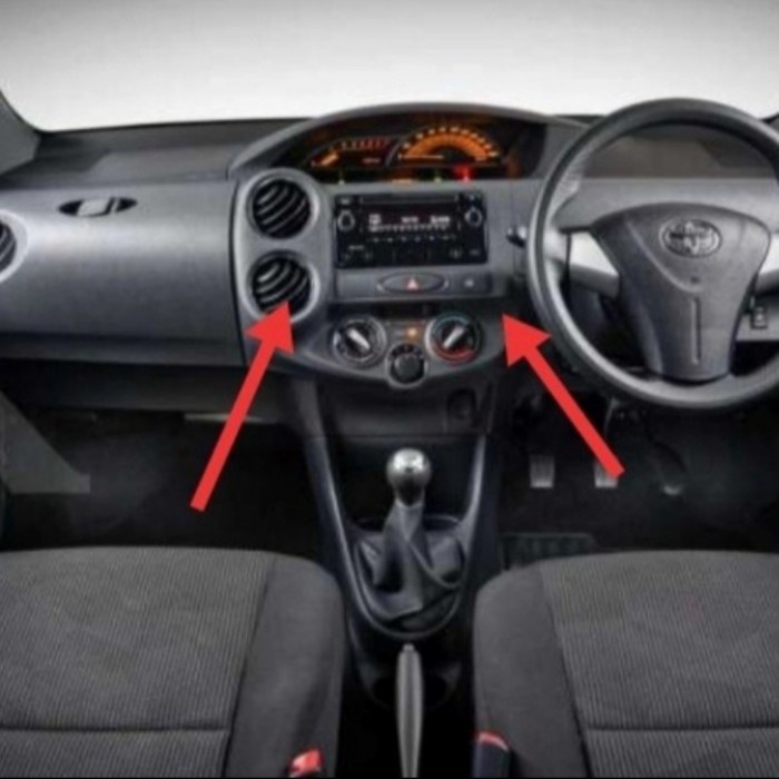 [Original] Panel Frame Head Unit Bonus Kisi Kisi Ac Toyota Etios Original Ready Berkualitas