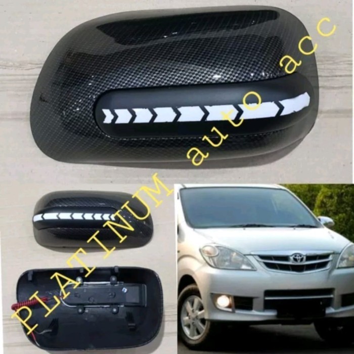 [Original] Cover Spion CarbonLampu Running Avanza New Vvti Tipe G 2008-2011. Diskon