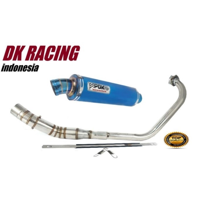 ✅New Ori Knalpot Racing Yamaha Jupiter Mx King 150 Pdk Blue Fullsystem Terbaru